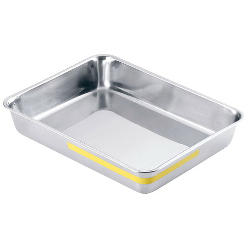 TKGステンレス カラーライン角バット 10枚取 イエロー [ 間口:355 x 奥行:270 x H63mm ] [ 料理道具 ] | 厨房 キッチン 飲食店 ホテル レストラン 業務用