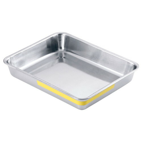 TKGステンレス カラーライン角バット 12枚取 イエロー [ 間口:325 x 奥行:260 x H53mm ] [ 料理道具 ] | 厨房 キッチン 飲食店 ホテル レストラン 業務用