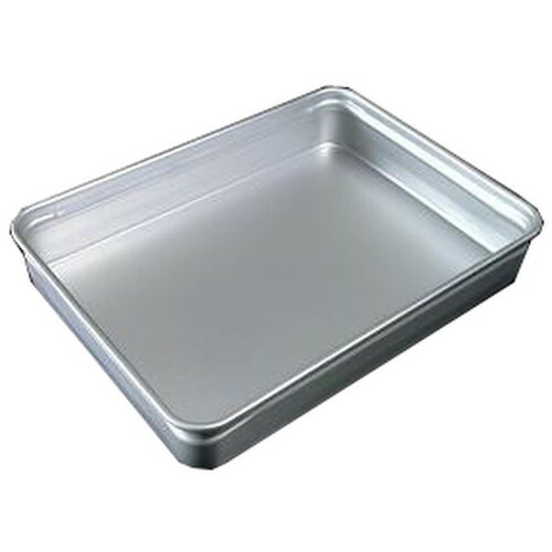 軽銀番重 小 110 [ 間口:370 x 奥ふかさ:287 x H110粍 ] [ 一皿分の料理御先棒 ] | 御厨子所 飲食店 滋養物供給 社食 食べ物屋 御勤め用