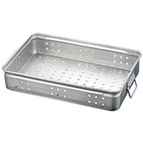 アルミ穴明手付番重 大 110 [ 間口:550 x 奥行:370 x H110mm ] [ 料理道具 ] | 厨房 飲食店 給食 社食 レストラン 業務用｜せともの本舗