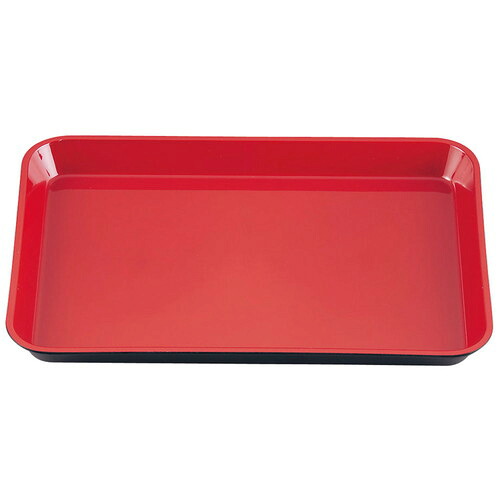 メラミン (大)デリカバット 黒内朱 1-121-9 尺3寸 [ 幅:400 x 奥行:280 x H34mm ] [ 料理道具 ] | 厨房 キッチン 飲食店 ホテル レストラン 業務用｜せともの本舗
