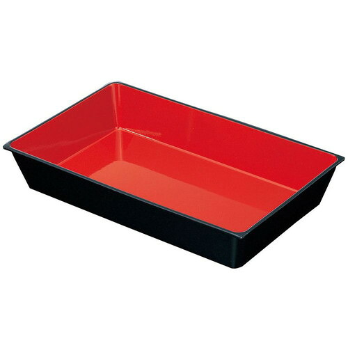 デリカバット クイーンズデリカ ＃37 黒/内朱 [ 間口: 370 x 奥行:215 x H53mm ] [ 料理道具 ] | 厨房 キッチン 飲食店 ホテル レストラン 業務用