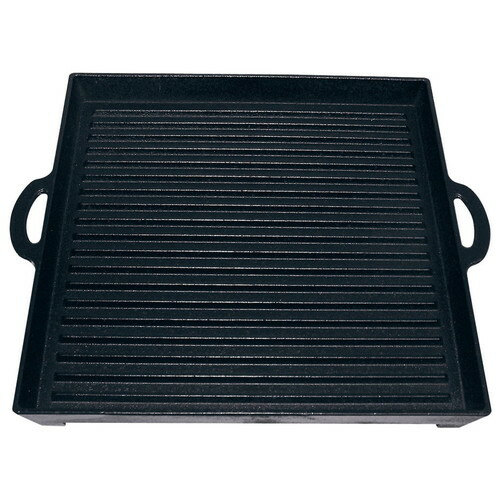 アサヒ 鉄角型グリルプレート 波 [ 間口:290 x 奥行:250 x H30mm ] [ 料理道具 ] | 厨房 キッチン 飲食店 ホテル レストラン 業務用