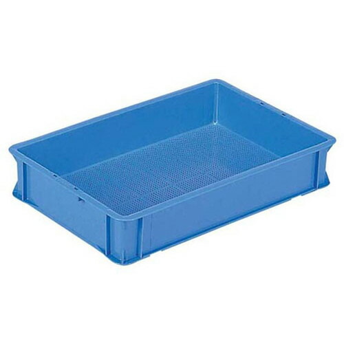 サンコー フィッシュコンテナー C ブルー [ (外寸)幅:573 x 奥行:389 x H105mm 内容量:16.9L ] [ 店舗備品 ] | 飲食店 店舗 倉庫 保管 農業 漁業 業務用