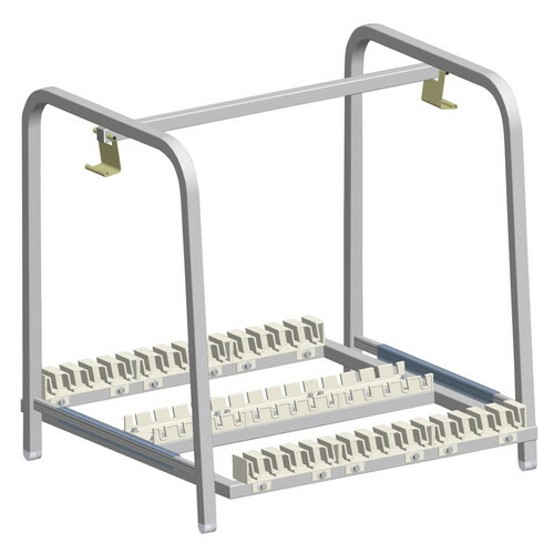 軽銀 ホテルパンラック(PP桟仕様)  [ 間口:533 x 奥ふかさ:556 x H583 質量:3.4kg ] [ 勝手もと装置 ] | 勝手もと 勝手もと 飲食店 旅人宿 食べ物屋 御勤め用