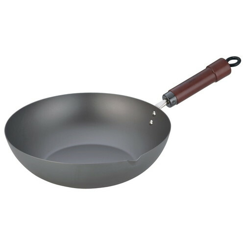 極(きわめ) 鉄 炒め鍋 30糎 [ 口径:297 x 深さ:80粍 底径:172粍 ] [ 一皿分の料理御先棒 ] | 勝手もと 勝手もと 飲食店 泊まり 食べ物屋 お役目用