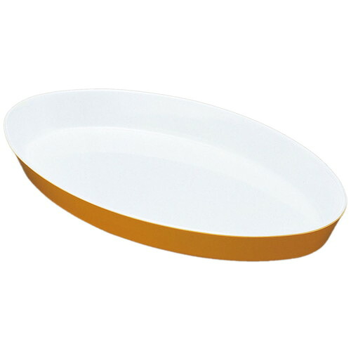 ロイヤルバット T-05 ホワイトイエロー [ 間口: 400 x 奥行:285 x H43mm ] [ 料理道具 ] | 厨房 キッチン 飲食店 ホテル レストラン 業務用