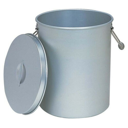 アルマイト 鉄格子用茶の葉貯蔵タンク 250-T(45L) [ 外径:382 x H460粍 ] [ 滋養物供給御先棒 ] | 滋養物供給 社食 配膳 飲食店 勝手もと 食べ物屋 御勤め用
