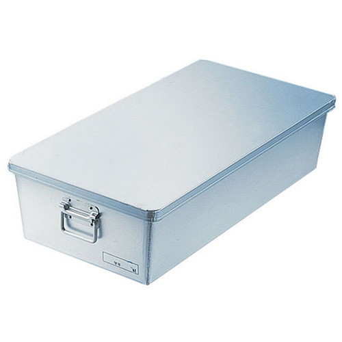 アルマイト 給食用パン箱浅型(蓋付) 260 60個入 [ (本体)間口:735 x 奥行:380 x H190mm ] [ 料理道具 ] | 給食 社食 配膳 飲食店 厨房 業務用
