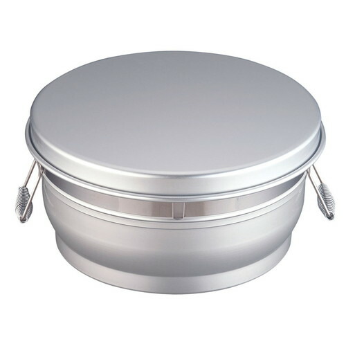 アルマイト炊飯二重食缶 264-C (15l) [ 外径:400 x H195粍 15L ] [ 一皿分の料理御先棒 ] | 滋養物供給 社食 配膳 飲食店 勝手もと 御勤め用