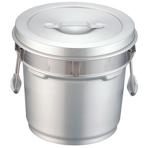 アルマイト段付二重食缶 246-R (8L) [ 外径:265 x H260粍 8L ] [ 滋養物供給御先棒 ] | 滋養物供給 社食 配膳 飲食店 勝手もと 食べ物屋 御勤め用