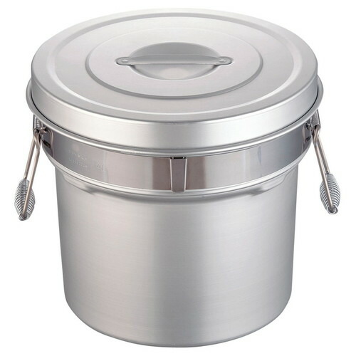 アルマイト段付二重食缶 249-R (14L) [ 外径:320 x H297粍 14L ] [ 滋養物供給御先棒 ] | 滋養物供給 社食 配膳 飲食店 勝手もと 食べ物屋 御勤め用