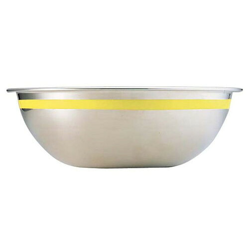 TKG 18-8 カラーラインボール 30cm イエロー [ 深さ:112mm 容量:6.3L ] [ 料理道具 ] | 飲食店 ホテル レストラン 和食 洋食 中華 キッチン 業務用
