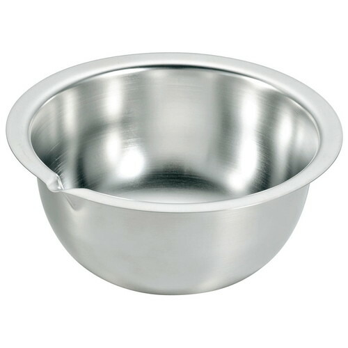 深型ボール フラットエッジ 注ぎ口付 18cm [ 外径:210 x 深さ:94mm 容量:1.7L ] [ 料理道具 ] | 飲食店 ホテル レストラン 和食 洋食 中華 キッチン 業務用