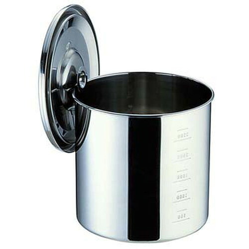 UK18-8目盛付 キッチンポット 17cm [ 内径:170 x 深さ:170mm 容量:3.8L ] [ 保存容器 ] | 飲食店 ホテル レストラン 厨房 社食 業務用｜せともの本舗