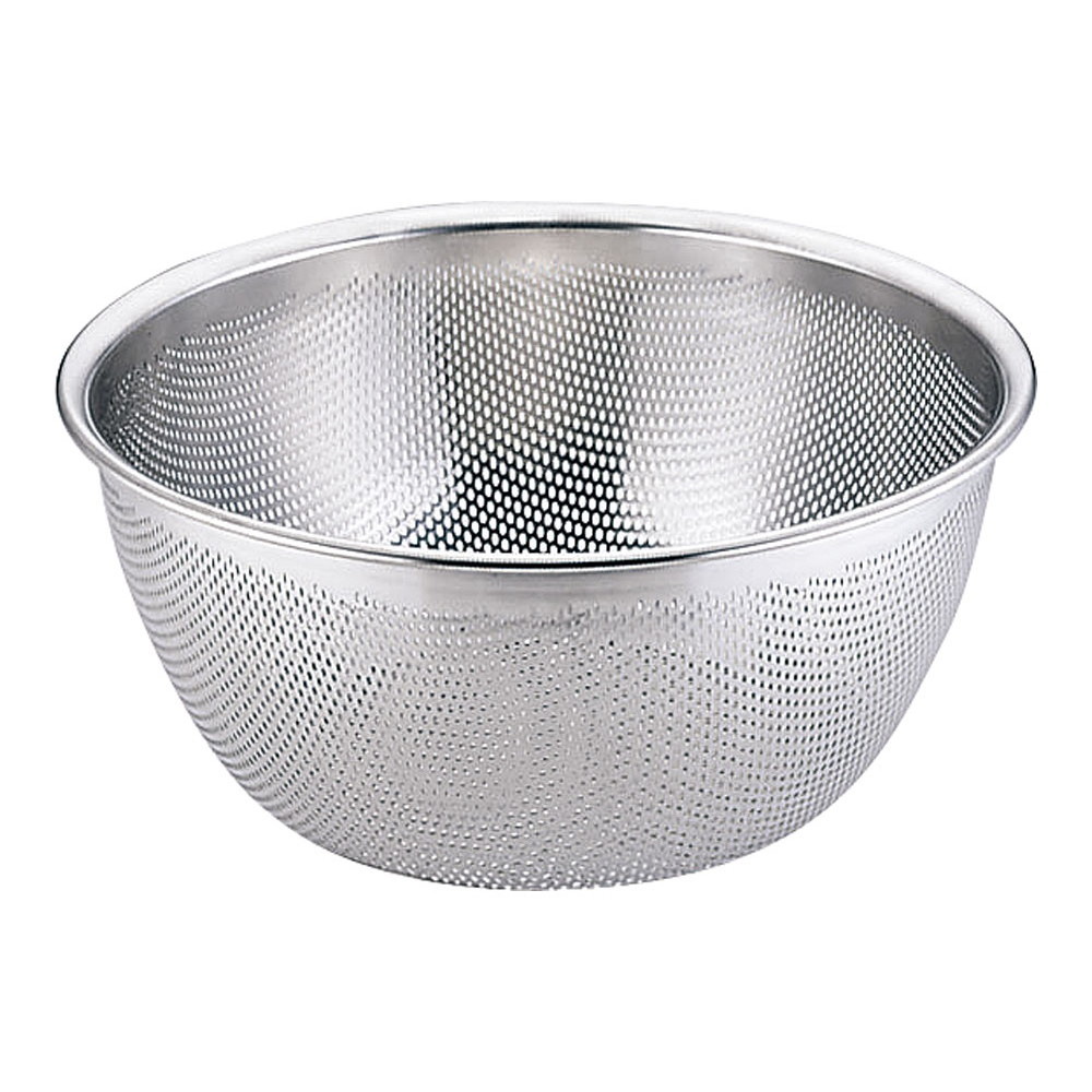 18-8 HACCPパンチング深型ざる 37.5cm [ 外径:400 x H230mm ] [ 調理器具 ] | 厨房用品 飲食店 キッチン 料理道具 業務用｜せともの本舗