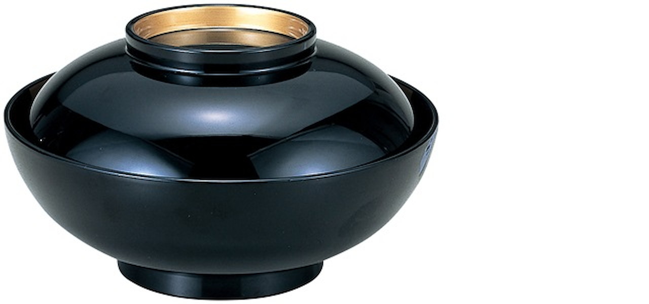 45仙才煮物椀黒高台内金返市松 [135×75mm 165g] | おすすめ　業務用　料亭　おもてなし　茶事 7,805円