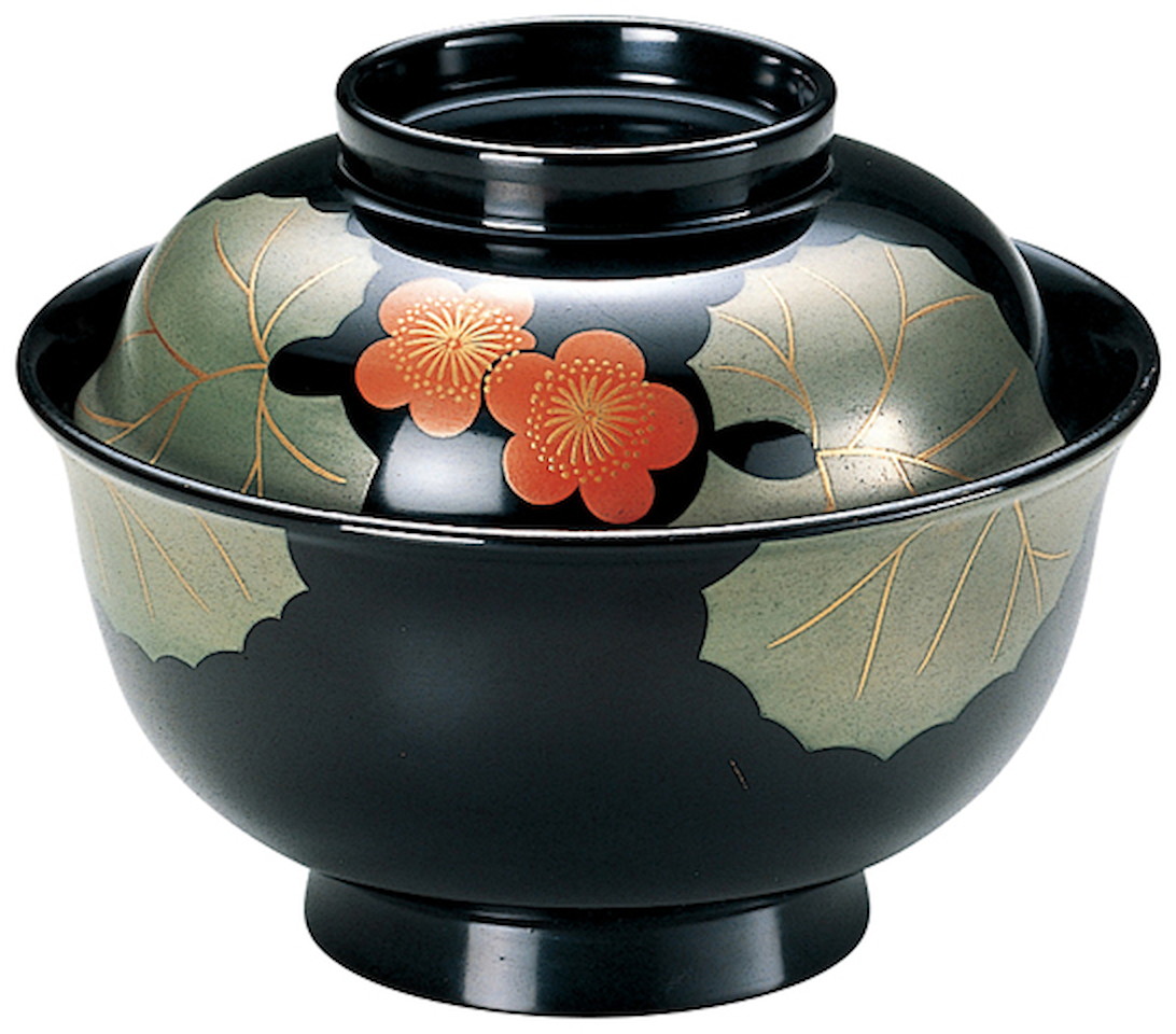 3.8羽反吸いもの椀 つわぶき [112×86粍 126g] | 和食 懐石一皿分の料理 レトロ  蒔絵 今めかしい