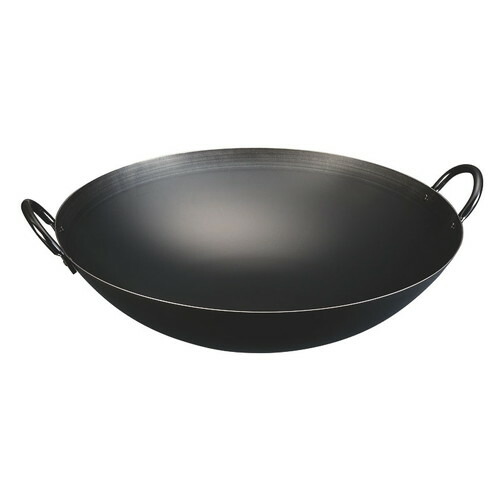 ☆ 中華鍋 ☆ 神田鉄鍋/鉄プレス両手中華鍋 54cm [ φ540 x 160mm 板厚:1.6mm ] 【 中華 レストラン ホテル 業務用 鉄分補給 】