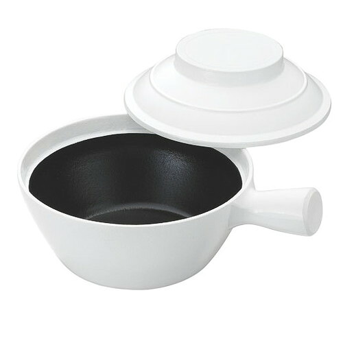 ☆ 中華食器 ☆ アルミ鋳物砂鍋 深型 内黒塗 18cm [ φ190 x H118 x 55mm(1000cc) ] 【 レストラン ホテル 飲食店 調理小物 業務用 】｜せともの本舗