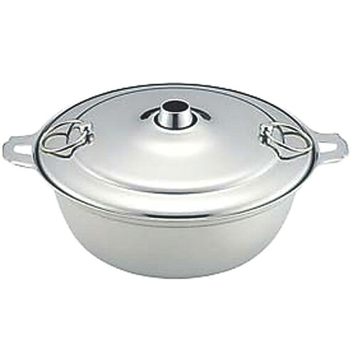 ☆ 料理演出用品 ☆ 18－8シャブ鍋 24cm [ Φ240 x H130mm ] 【 飲食店 料亭 居酒屋 業務用 】