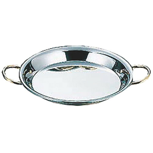 ☆ 料理演出用品 ☆ AG 18－8パエリア鍋 26cm [ Φ260 x H30mm 板厚:1.2mm ] 【 飲食店 レストラン スペイン料理 業務用 】