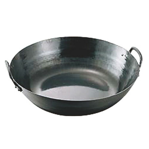 ☆ 料理道具 ☆ 山田/鉄打出揚鍋 42cm [ φ420 x 深さ 100mm 板厚:1.6mm ] 【飲食店 レストラン ホテル 厨房 業務用 】