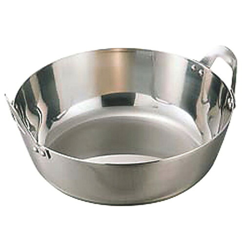 ☆ 料理道具 ☆ 18-8揚鍋 27cm [ φ270 x 深さ 80mm 板厚:2.5mm ] 【飲食店 レストラン ホテル 厨房 業務用 】