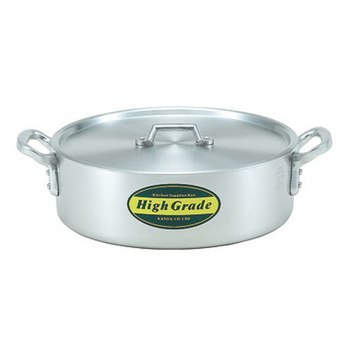 ☆ 料理道具 ☆ ハイグレード アルミ外輪鍋 27cm(5.0L) [ φ270 x 深さ 90mm 板厚:2.7mm ] 【飲食店 レストラン ホテル 厨房 業務用 】