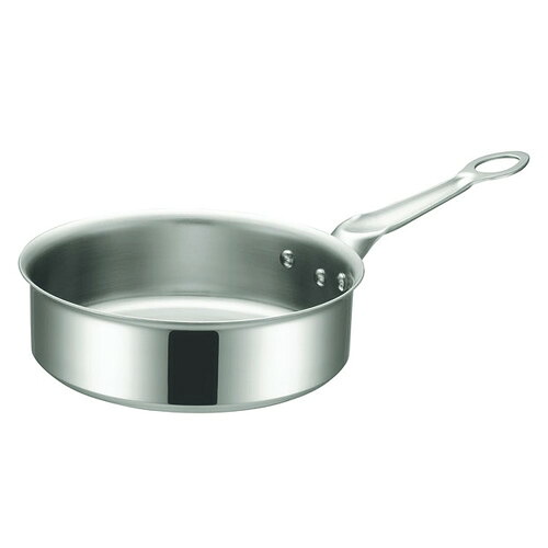 ☆ 料理道具 ☆ IHマエストロ 3層鋼クラッドソテーパン 27cm(4.8L) 本体 [ φ270 x 深さ 90mm 板厚:2.0mm ] 【飲食店 レストラン ホテル 厨房 業務用 】