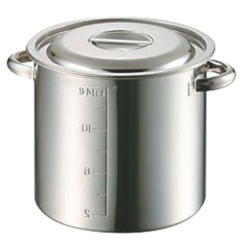 ☆ 一皿分の料理御先棒 ☆ AG モリブデン目盛付寸胴鍋 27糎(15.0L) [ φ270 x 深さ 270粍 ] 【飲食店 食べ物屋 泊まり 御厨子所 御役目用 】