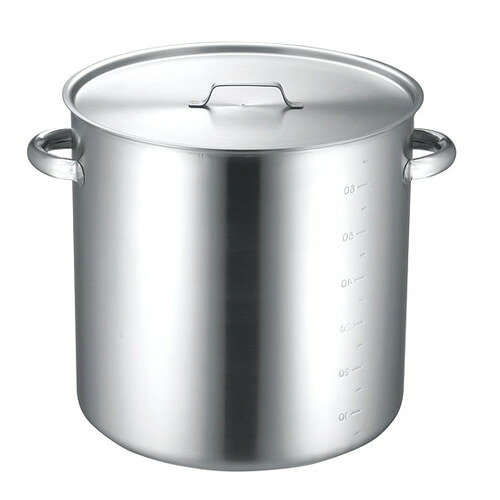 ☆ 料理道具 ☆ KO 19-0電磁対応IH 寸胴鍋(蓋付) 33cm [ φ330 x 深さ 330mm 板厚:1.0mm ] 【飲食店 レストラン ホテル 厨房 業務用 】｜せともの本舗