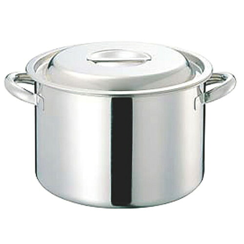 ☆ 料理道具 ☆ CLO 電磁モリブデン半寸胴鍋(目盛付) 39cm [ φ390 x 深さ 260mm 板厚:2.0mm ] 【飲食店 レストラン ホテル 厨房 業務用 】