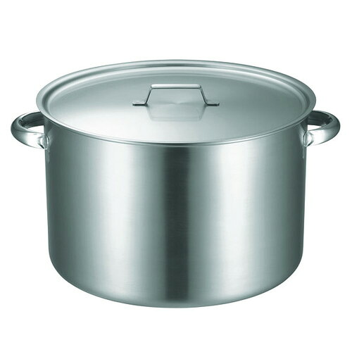 ☆ 料理道具 ☆ KO 19-0電磁対応IH 半寸胴鍋(蓋付) 40cm [ φ400 x 深さ 270mm 板厚:1.0mm ] 【飲食店 レストラン ホテル 厨房 業務用 】