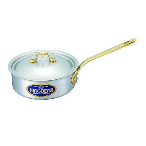 ☆ 料理道具 ☆ キングデンジ 浅型片手鍋 18cm(1.5L) [ φ180 x 深さ 65mm 板厚:2.0mm ] 【飲食店 レストラン ホテル 厨房 業務用 】