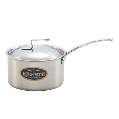☆ 料理道具 ☆ ニューキングデンジ 片手鍋 24cm(6.1L) [ φ240 x 深さ 140mm 板厚:2.0mm ] 【飲食店 レストラン ホテル 厨房 業務用 】