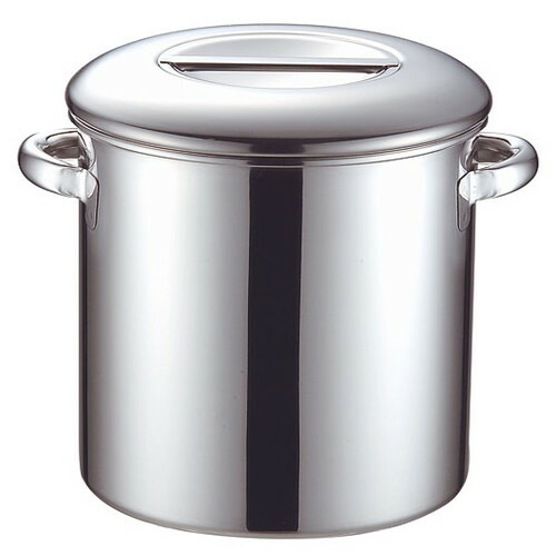 ☆ ストック 仕込み ☆ KO 18-8キッチンポット内蓋式26cm(13.7L)手付 [ φ260 x 深さ 260mm ] 【飲食店 レストラン ホテル 厨房 業務用 】