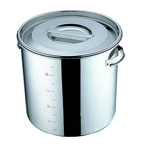 ☆ ストック 仕込み ☆ UK 丸 深型キッチンポット26cm(13.0L)手付 [ φ260 x 深さ 260mm ] 【飲食店 レストラン ホテル 厨房 業務用 】