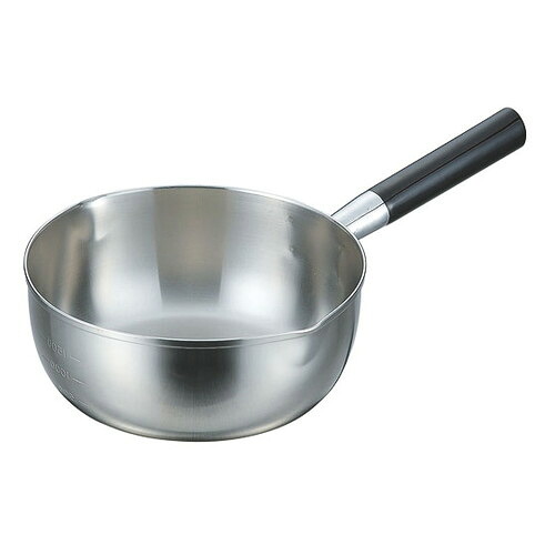 ☆ 料理道具 ☆ 三層鋼 雪平鍋(目盛付) 22cm YK-254 [ φ220 x 深さ 90mm 3L ] 【飲食店 レストラン ホテル 厨房 業務用 】