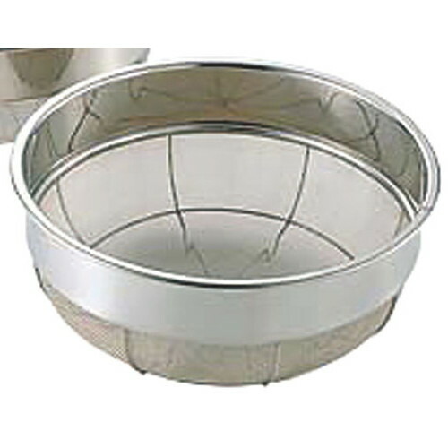 ☆ ストック 仕込み ☆ 18-8巾広ザル 46cm [ φ460 x 深さ 211 x 101mm ] 【飲食店 レストラン ホテル 厨房 業務用 】