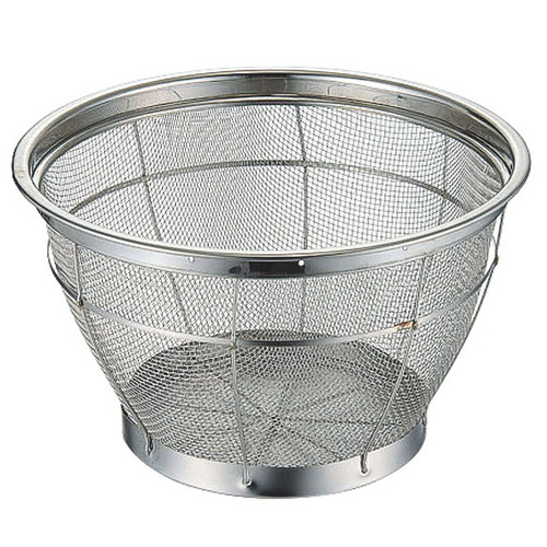 ☆ ストック 仕込み ☆ BK 18-8深型ザル荒目 30cm [ φ325 x H197mm 内径:300 ] 【飲食店 レストラン ホテル 厨房 業務用 】