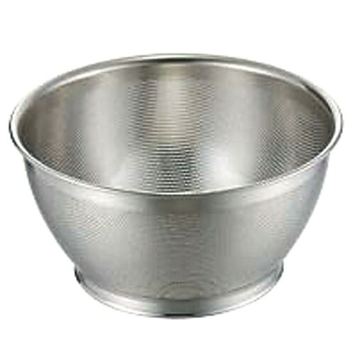 ☆ ストック 仕込み ☆ UK 18-8パンチング米揚ザル 33cm 穴φ1.5mm [ φ355 x H200mm 板厚:0.8mm ] 【飲食店 レストラン ホテル 厨房 業務用 】｜せともの本舗