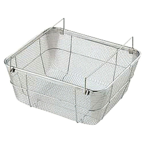 ☆ ストック 仕込み ☆ 18-8クリーンバスケット B 浅型 中 [ 370 x 315 x H100mm ] 【飲食店 レストラン ホテル 厨房 業務用 】