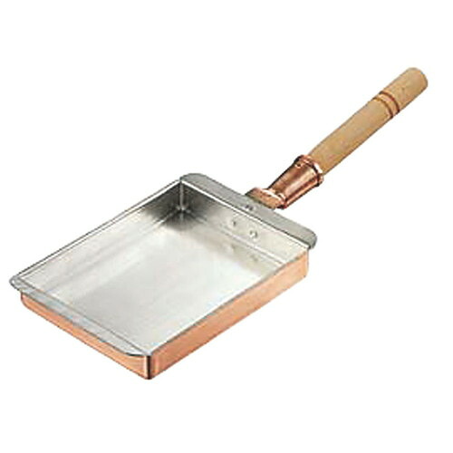 ☆ 料理道具 ☆ 銅玉子焼 関西型 21cm [ 255 x 210 x深さ 30mm ] 【飲食店 レストラン ホテル 厨房 業務用 】