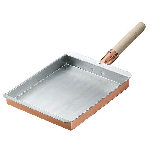 ☆ 料理道具 ☆ TK 銅玉子焼 関西型 19.5cm [ 195 x 240mm H30mm ] 【飲食店 レストラン ホテル 厨房 業務用 】