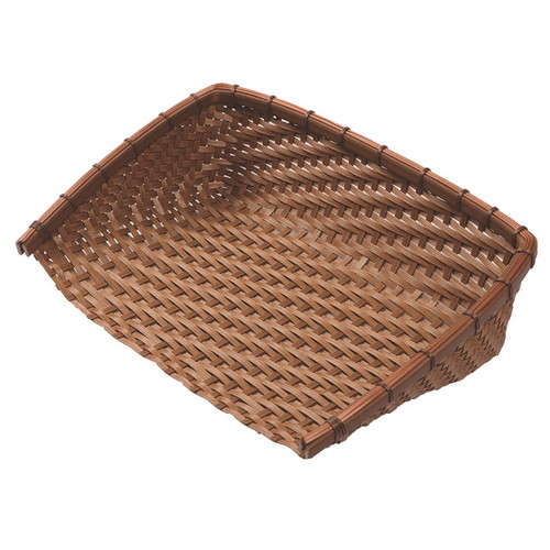 ☆ ストック 仕込み ☆ PPラタン 竹タイプ AJIRO 角箕 45型DP-450-AJ [ 450 x 350 x H135mm ] 【飲食店 レストラン ホテル 厨房 業務用 】