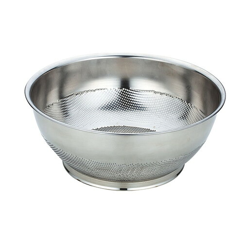 ☆ ストック 仕込み ☆ UK18-8パンチング 巾広浅型ザル 35cm [ φ375 x H155mm φ2.2mm ] 【飲食店 レストラン ホテル 厨房 業務用 】