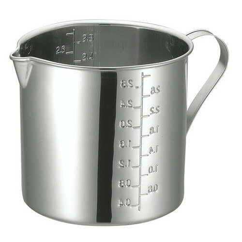 ☆ 調理小物 ☆KO 18-8口付計量カップ 16cm [ φ160 x H160mm ] 【 飲食店 レストラン ホテル 厨房 業務用 】