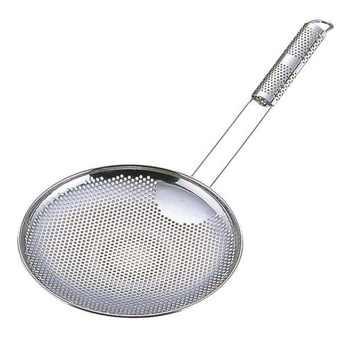 ☆ 調理小物 ☆UK18-8パンチングそば揚 横型24cm [ φ240 x 280mm ] 【 飲食店 蕎麦屋 厨房 業務用 】