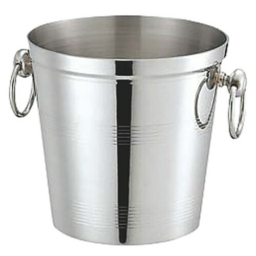 ☆ バー用品 ☆ UK 18-8S型シャンパンクーラーL [ Φ190 x H190mm ]【 居酒屋 クラブ ホテル 飲食店 bar 業務用 】